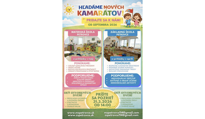 Deň otvorených dverí ZŠ a MŠ