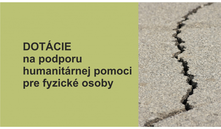 Dotácie na podporu humanitárnej pomoci pre fyzické osoby