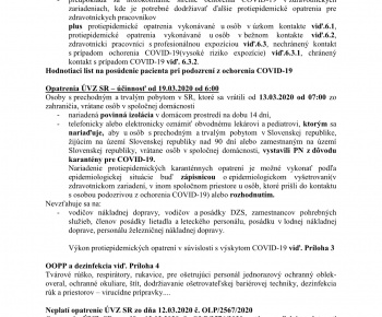 Aktuality / KORONAVÍRUS - usmernenia - foto