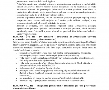 Aktuality / KORONAVÍRUS - opatrenia - prehľad - foto