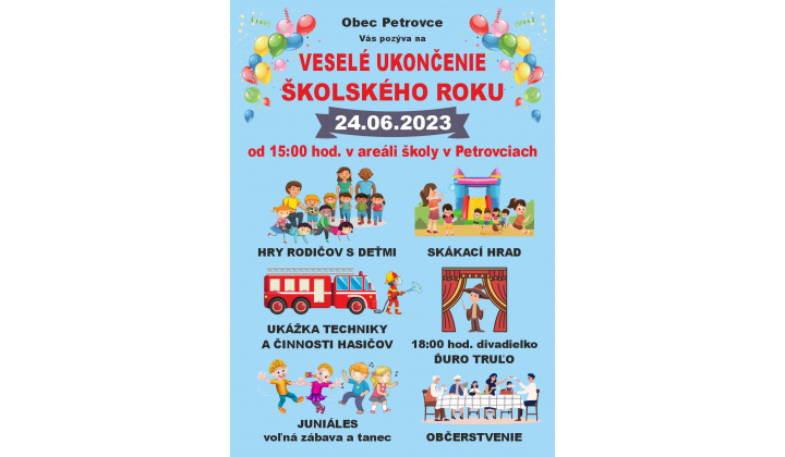 VESELÉ UKONČENIE ŠKOLSKÉHO ROKU