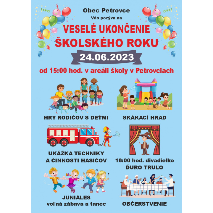 VESELÉ UKONČENIE ŠKOLSKÉHO ROKU